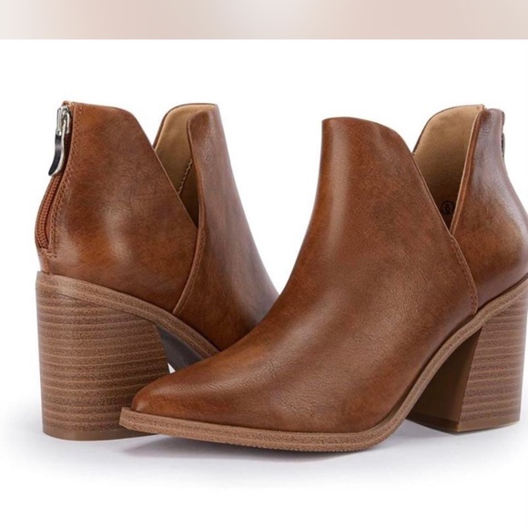 Brown Booties- new, never worn - Picture 1 of 5